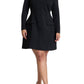 ELOQUII Women's Plus Size Mock Neck Mini Dress - 28, Black Onyx
