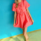 Entro - Steely Balloon Sleeve Mini Dress