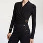 Joseph Ribkoff - Silky Knit Fitted Wrap Top