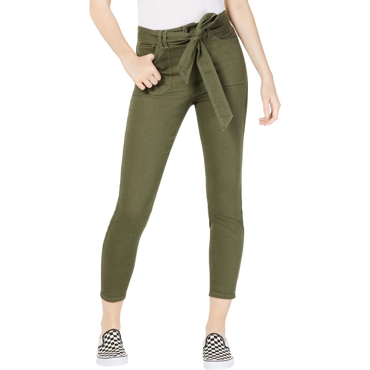 Vanilla Star Womens Denim Mid-Rise Jeans Green 0