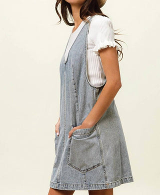 Bibi - Vestido Olivia Jeans com Bolso