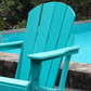 Adirondack Folding Chair with Dual Cup Holders - Lake Blue