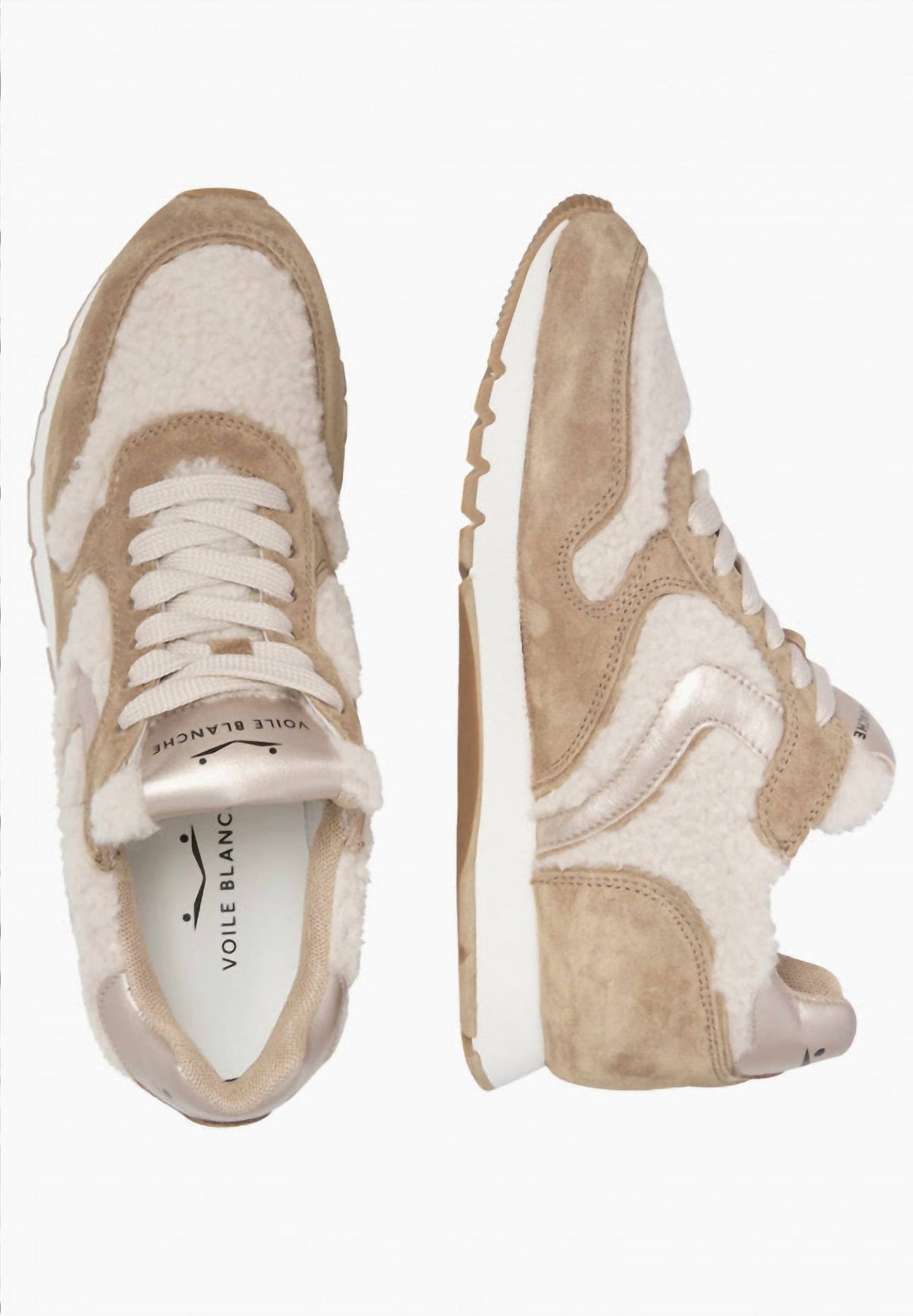 Voile Blanche - Women's Julia Suede/metallic Fur Sneaker