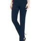 Calça feminina JM Collection Petites com tachas, azul marinho, tamanho médio, curta