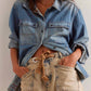 Free People - Moxie Low Slung Pull-on Barrel Jeans
