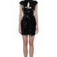 Western F.A.S.H.I.O.N - Punk Sci-Fi Patent Leather Chinese Style Dress
