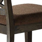 Jameson Side Chair Set of 2 Brown Espresso