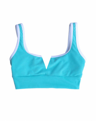 Lainsnow - Top Kiawah com corte em V para mulheres