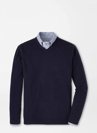 Peter Millar - Suéter de cashmere com decote em V Crown Heritage