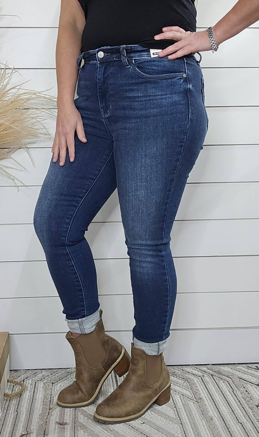 Judy Blue - Thermal Denim Skinny Jeans