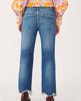 Free People - Maggie Jeans reto de cintura média
