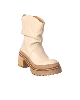 Free People - Bota feminina de couro estilo Slouch