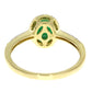 .94ct Emerald Diamond Ring 14KT Yellow Gold