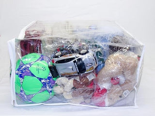 Conjunto de 5 sacos de armazenamento de vinil transparente com zíper 25 x 21 x 11 polegadas 