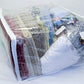 Conjunto de 5 sacos de armazenamento de vinil transparente com zíper 25 x 21 x 11 polegadas 