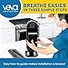 Purificador de ar preto VEVA 8000 para casa 