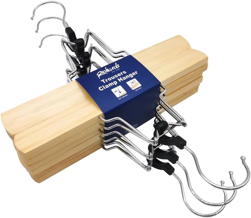 Conjunto de 6 cabides para calças 