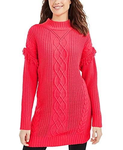 American Rag Juniors' Tunic Sweater Dark Pink Size Medium