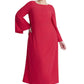 ELOQUII Women's Plus Size Back Drape Maxi Dress - 24, High Risk Red