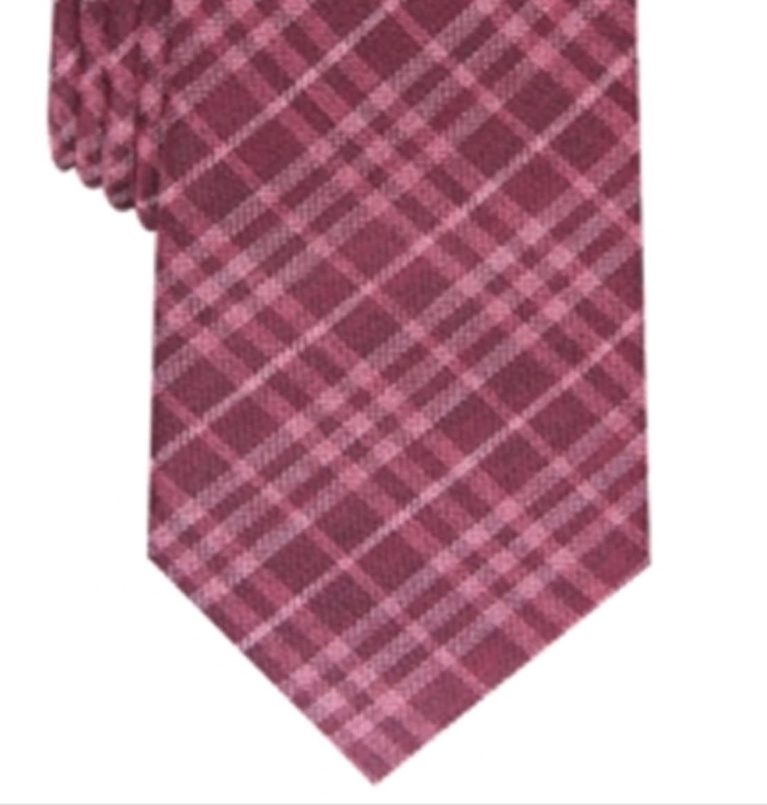bar-iii-mens-cooper-silk-blend-plaid-neck-tie-red-o-s