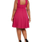 B. Darlin Womens Plus Skater Mini Fit & Flare Dress Purple 18W