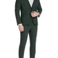 Hugo Boss Mens Modern Fit Karl/Tom Super-Flex Wool Blend Suit 42S Dark Green