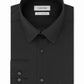 Calvin Klein Men's Dress Shirt Slim Fit Stretch Flex Collar Solid Black