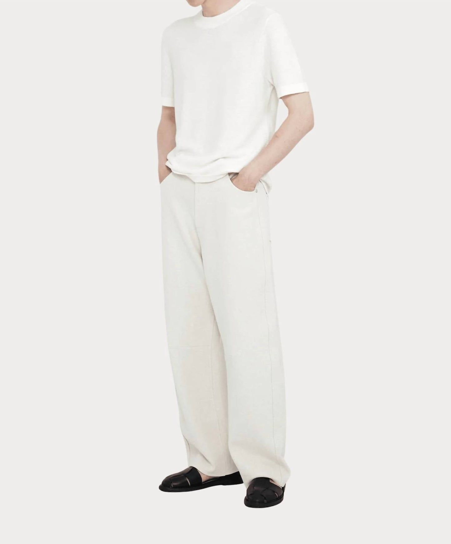 7115 By Szeki - Relaxed Curve Legged Trouser