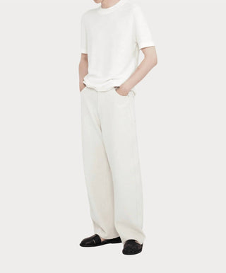 7115 By Szeki - Relaxed Curve Legged Trouser