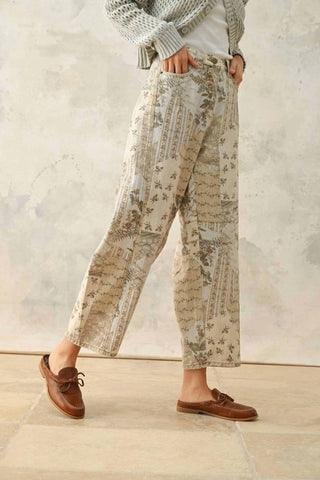 Miou Muse - Garden Print Barrel Pants
