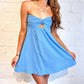 Cotton Candy - Maui Eyelet Strapless Mini Dress