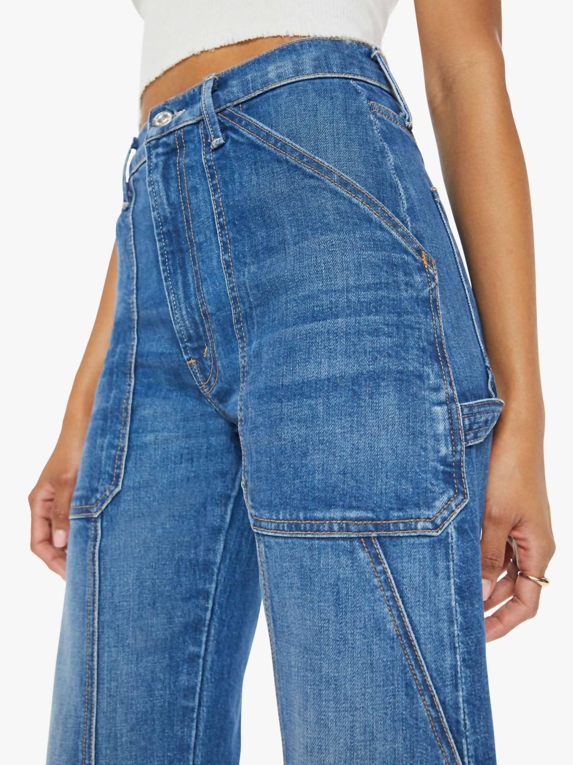 Mother - Lasso Utility Sneak Wide-leg Jeans