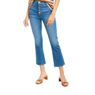 Veronica Beard - Calça Jeans Carly High Rise Crop Flare
