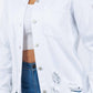 American Bazi - Distressed Button Up Long Sleeve Denim Jacket