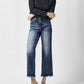 Risen - High Rise Straight Jeans
