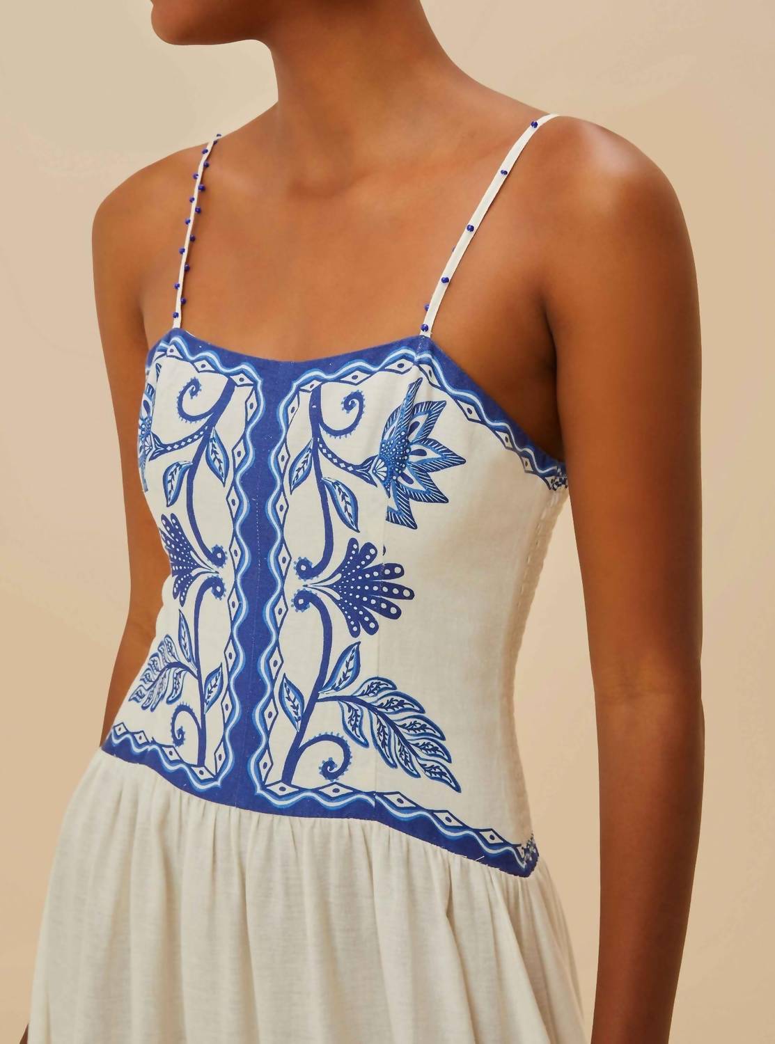 Farm Rio - Shell Garden Midi Dress