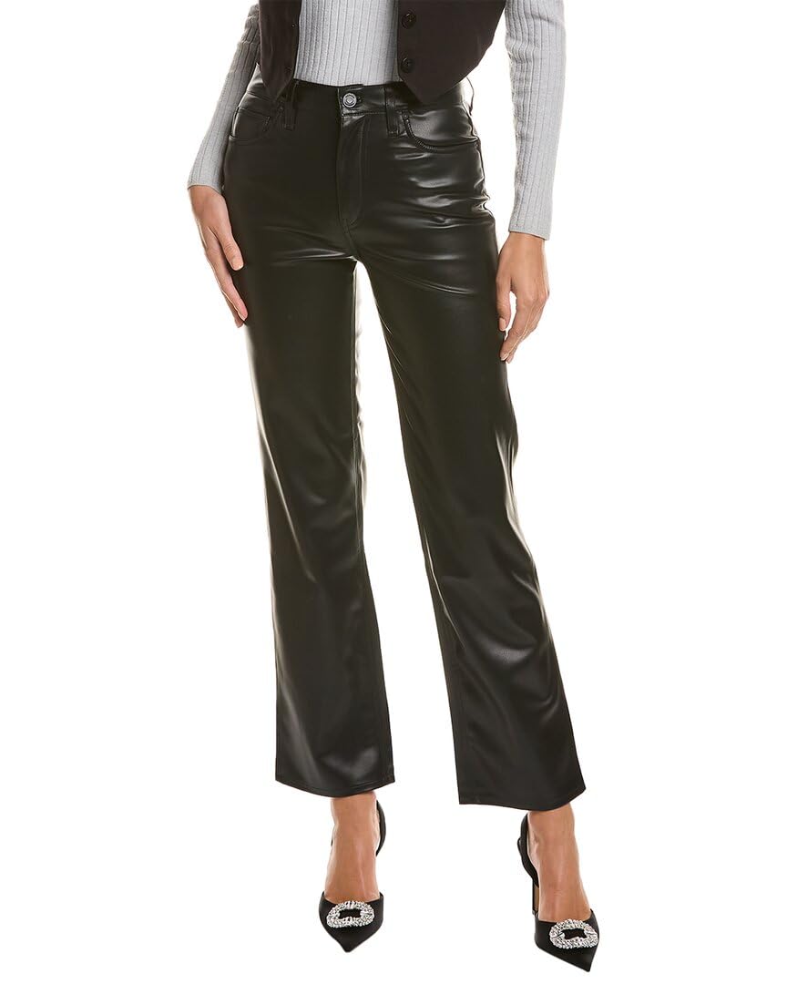 Hudson Women's Remi High-Rise Straight Leg Ankle Jean, Black, 28