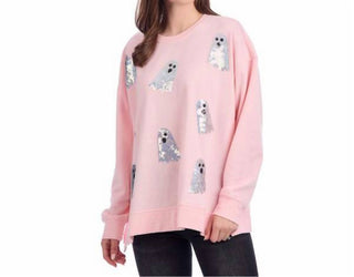 Mudpie - Ghost Sparkle Sweatshirt
