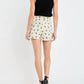 2.7 August Apparel - Daisy Embroidered Linen Shorts