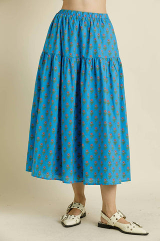 Aureum - Printed Midi Skirt
