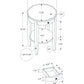 Accent Table, 2 Tier, Transitional - Espresso