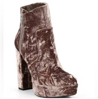 Gianni Bini - Botas femininas Didier Velvet plataforma salto bloco