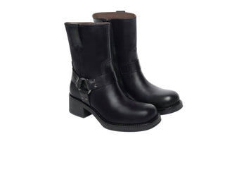 Nerogiardini - Botas de cano curto estilo biker femininas