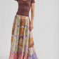 Free People - Santa Eulalia Printed Maxi Skirt