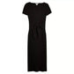 Topshop - Rib Knit Tie Waist Slit Bodycon Stretch Midi Dress