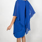 Frank Lyman - Woven Dress With Chiffon Overlay