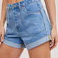 Bluivy - Shorts jeans com bolso Western