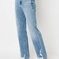 Judy Blue - High Waist Heavy Destroy Straight Denim Jean