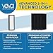 Purificador de ar preto VEVA 8000 para casa 