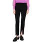 1.STATE Womens Front Slit High Rise Ankle Pants Black 12